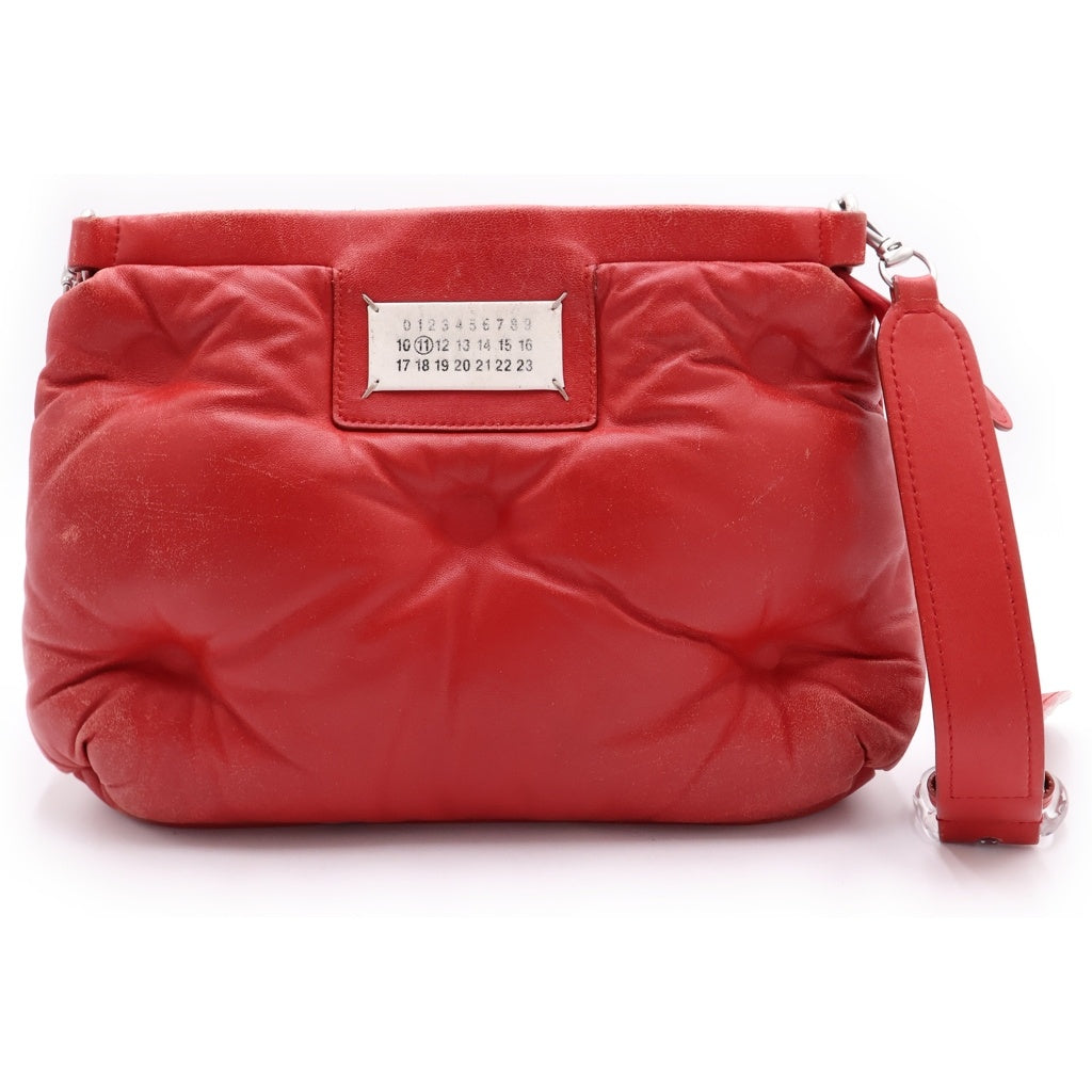 Maison Margiela(メゾンマルジェラ) 18AW GLAM SLAM グラムスラム キルティング ショルダーバッグ レッド S56WG0085 PR818 レディース