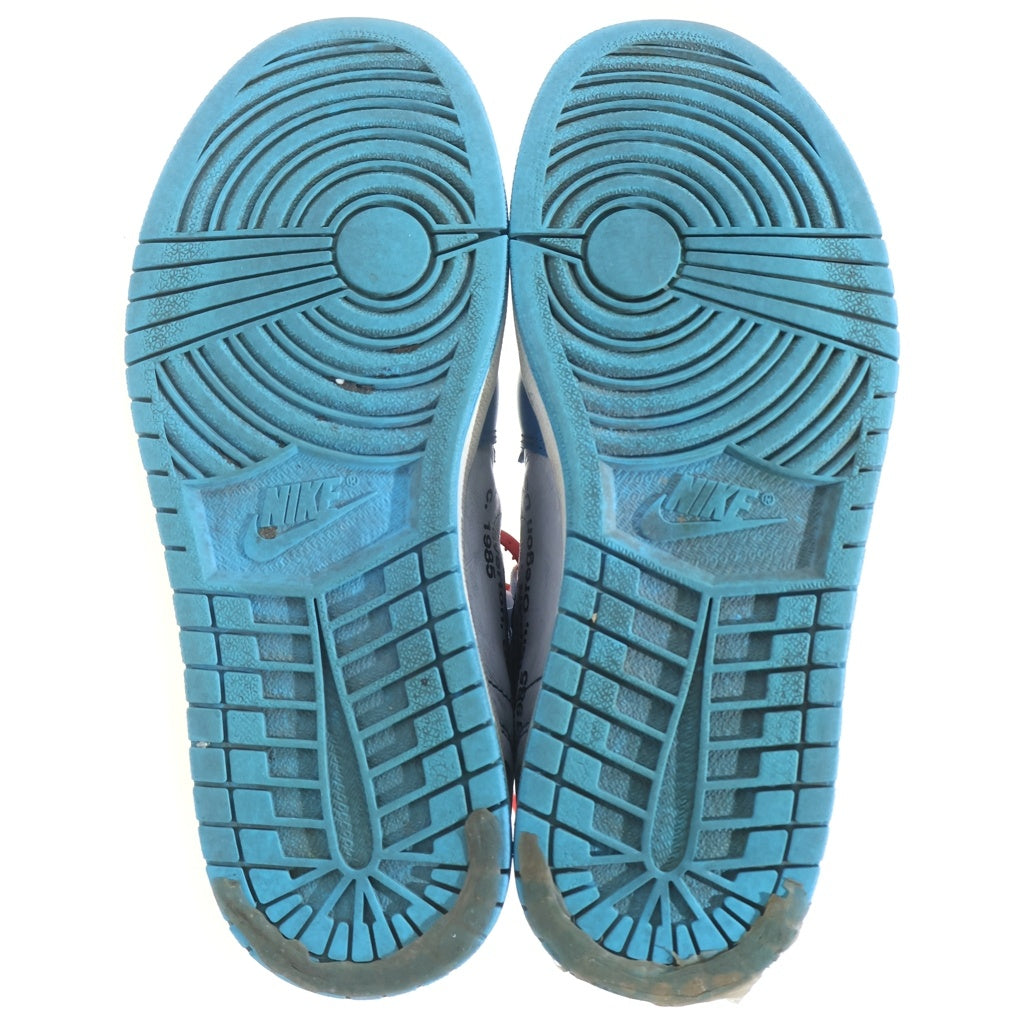 NIKE(ナイキ) ×OFF-WHITE AIR JORDAN 1 POWDER BLUE UNC オフホワイト エアジョーダン1 パウダー ハイカットスニーカー US9/27.0cm ホワイト/ブルー AQ0818-148