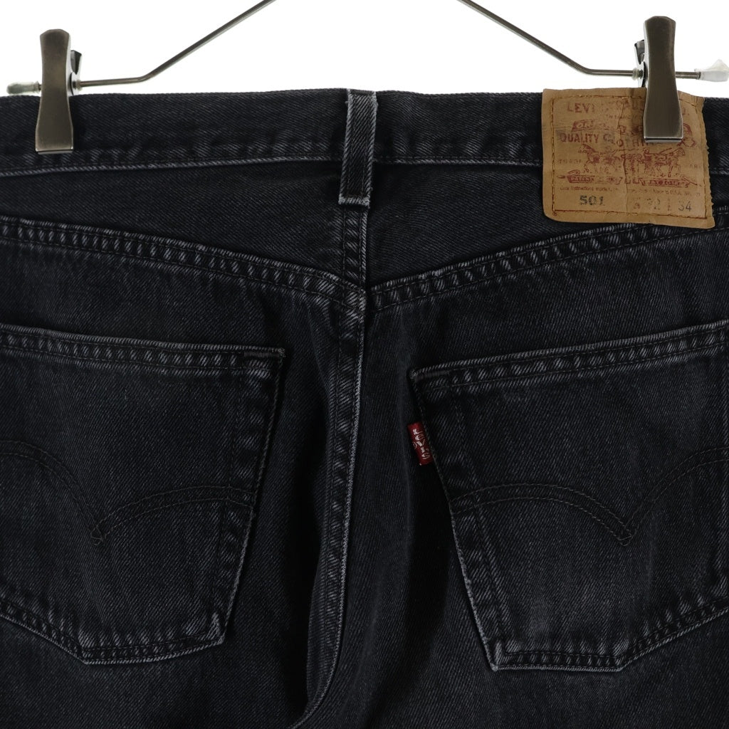 Levi's(リーバイス) 90S VINTAGE 501 ヴィンテージ ボタン裏553 USA製 ブラック ボタンフライ デニムパンツ ブラック