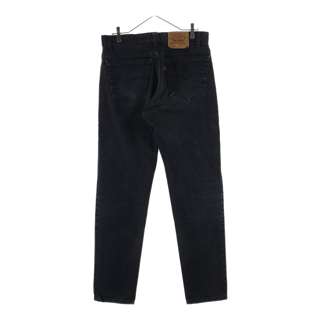 Levi's(リーバイス) 90S 512 ボタン裏532 USA製 ジップフライ スリムフィット テーパードレッグ デニムパンツ ブラック 512-0260