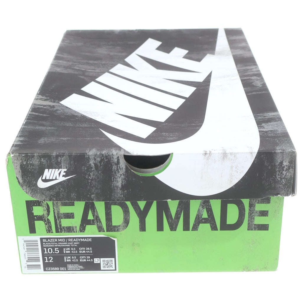 NIKE(ナイキ) ×READYMADE BLAZER MID レディメイド ブレーザー ミッドカットスニーカー ブラック US10.5/28.5cm CZ3589-001