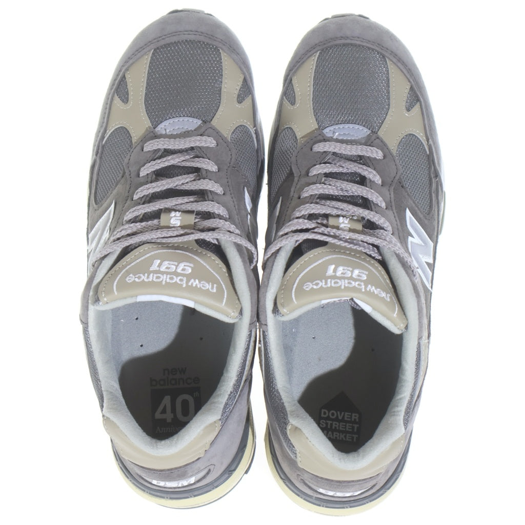 New Balance(ニューバランス) ×DOVER STREET MARKET M991DSM ドーバーストリートマーケット スエードメッシュ ローカットスニーカー グレー US9.5/27.5cm