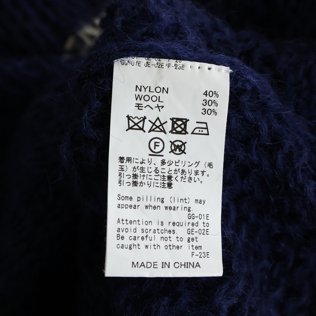 DAIRIKU(ダイリク) 23AW HEART MOHAIR KNIT PULLOVER ハートデザイン モヘア混 ニットセーター ブルー 23AW K-7