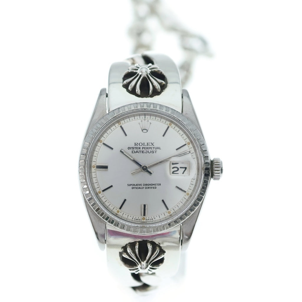 ROLEX ロレックス プレシジョン クロムハーツ クラシック フローラルクロス ROLEX(ロレックス) ×CHROME HEARTS OYSTER PERPETUAL DATEJUST クロム