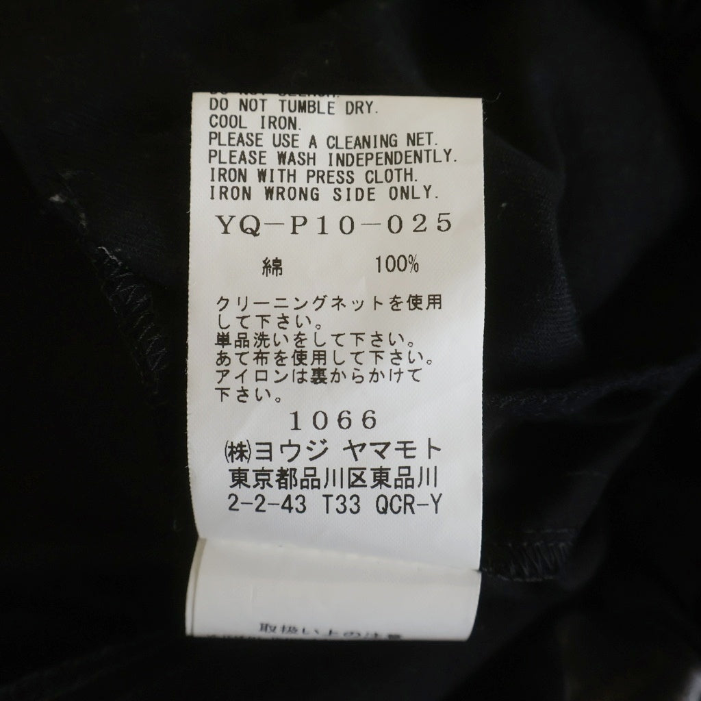 Y's(ワイズ) 100/2 BROAD DOT PIGMENT PRINT STRING WAIST PANTS ブロード ドット ピグメント プリント ドローストリング イージーパンツ レディース ブラック YQ-P10-025