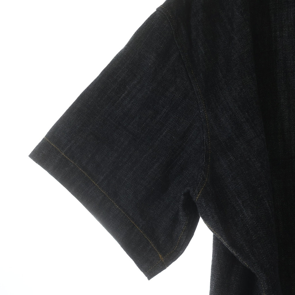 Y's(ワイズ) 8OZ DENIM HALF SLEEVE BOX SHIRT DRESS エイトオンス ハーフスリーブ デニムドレスシャツ レディース インディゴ YQ-D01-028
