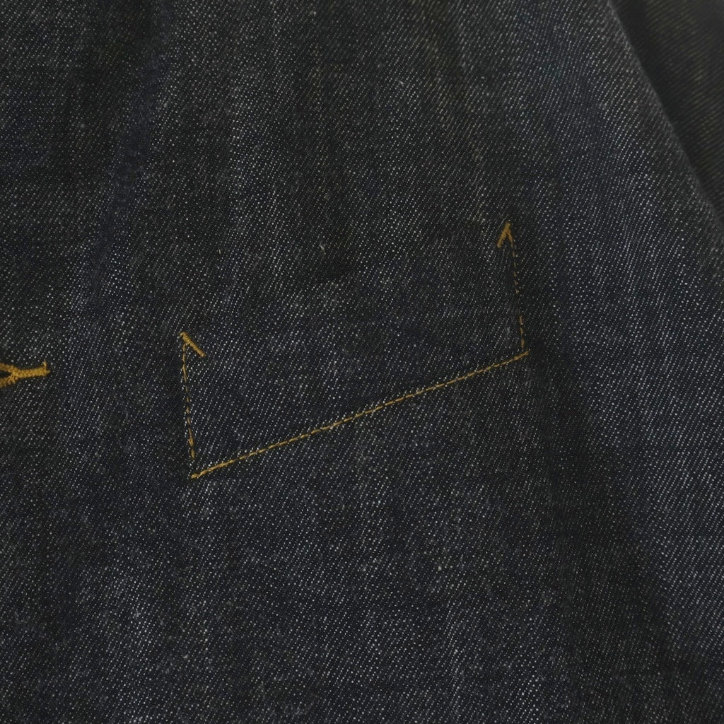 Y's(ワイズ) 8OZ DENIM HALF SLEEVE BOX SHIRT DRESS エイトオンス ハーフスリーブ デニムドレスシャツ レディース インディゴ YQ-D01-028