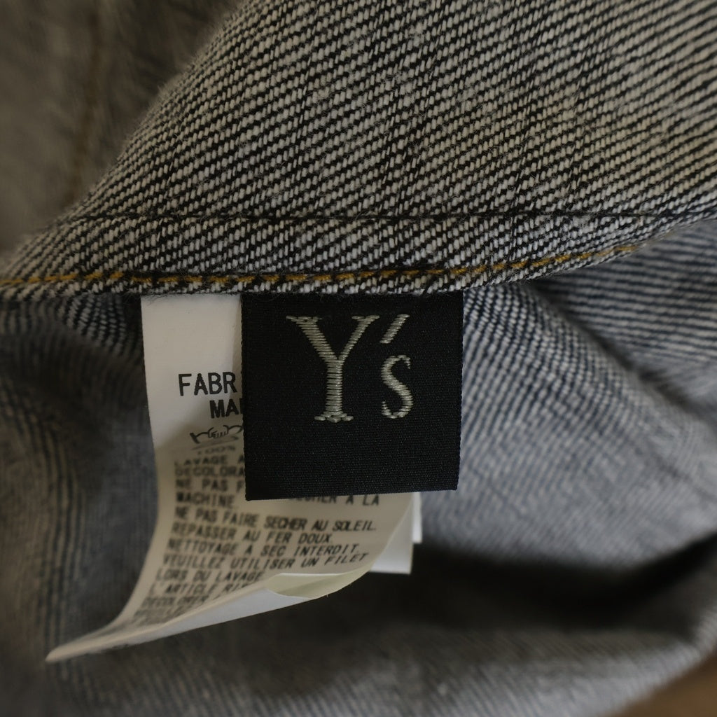 Y's(ワイズ) 8OZ DENIM HALF SLEEVE BOX SHIRT DRESS エイトオンス ハーフスリーブ デニムドレスシャツ レディース インディゴ YQ-D01-028