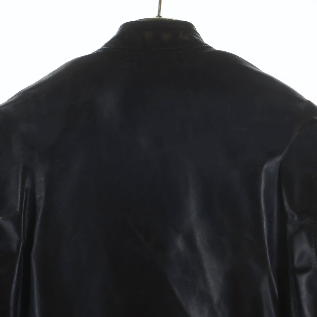 AERO LEATHER(エアロレザー) CAFE RACER カフェレーサー シングルライダース レザージャケット ブラック