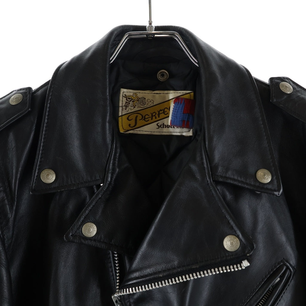SCHOTT(ショット) 618 RIDERS カウレザー ダブルライダース レザージャケット ブラック