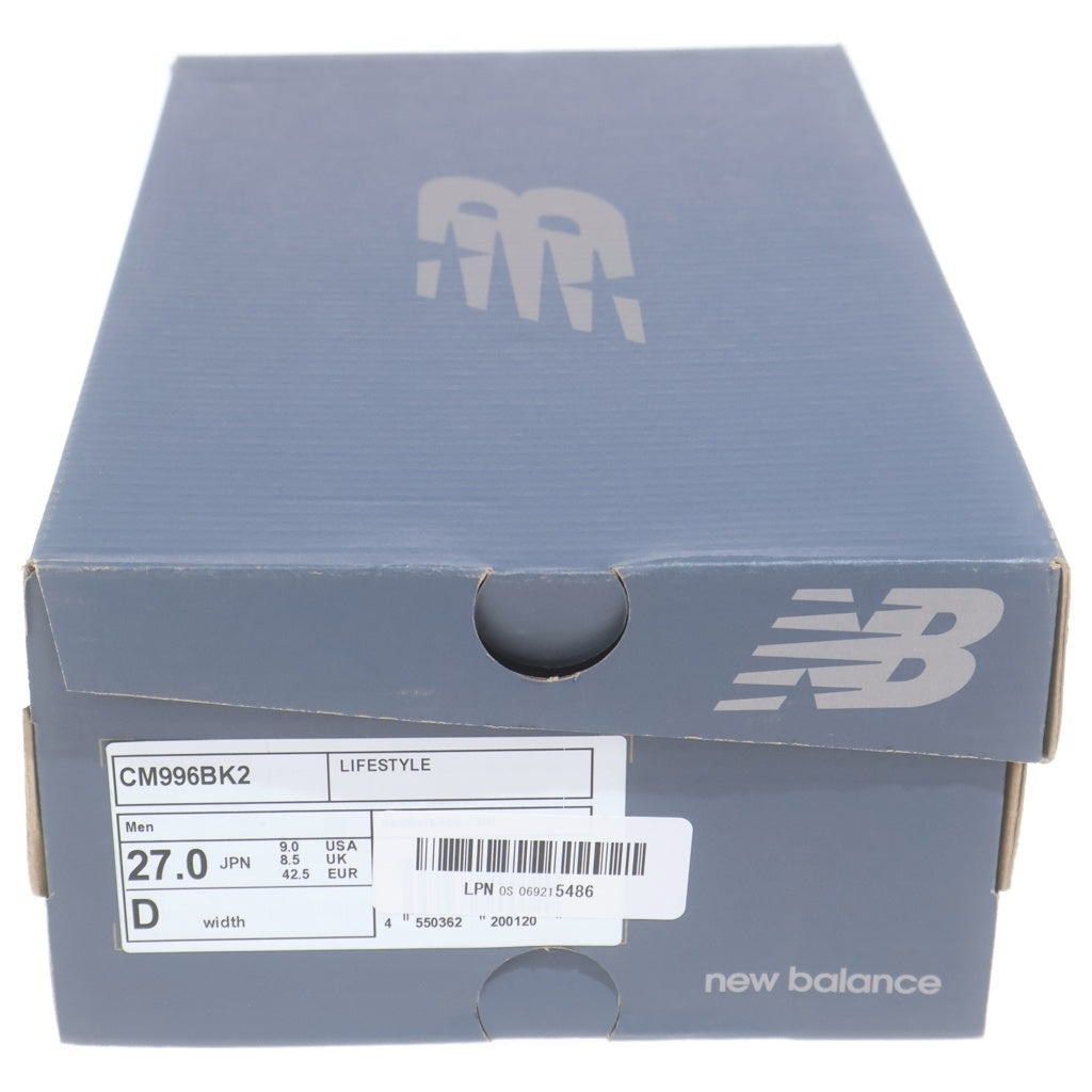 New Balance(ニューバランス) CM996BK2 スウェード ローカットスニーカー ブラック US9/27cm