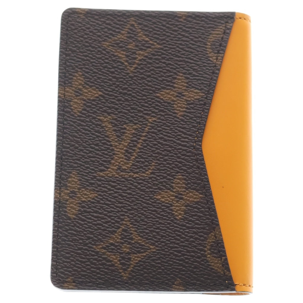 LOUIS VUITTON(ルイヴィトン) モノグラムマカサー オーガナイザー ドゥ ポッシュ カードケース ブラウン/イエロー M12834