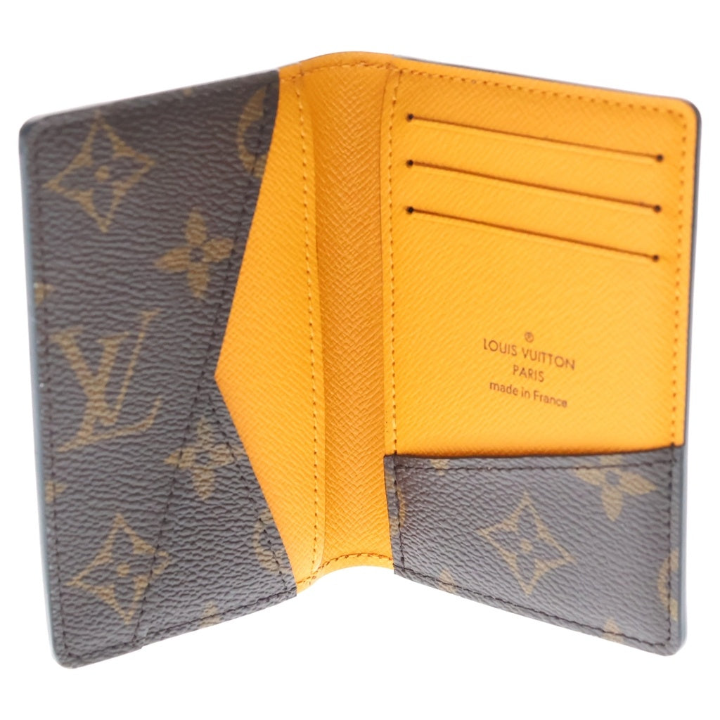 LOUIS VUITTON(ルイヴィトン) モノグラムマカサー オーガナイザー ドゥ ポッシュ カードケース ブラウン/イエロー M12834