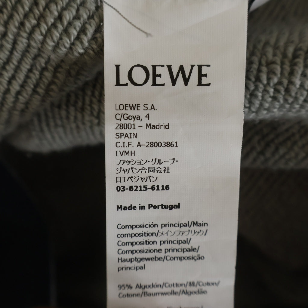 LOEWE(ロエベ) Cashmere Half Zip Knit Pullover カシミヤ混 ハーフジップ プルオーバーニットフーディー パーカーネイビー H526Y25X46