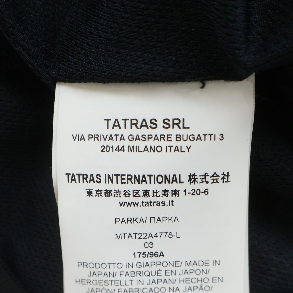 TATRAS(タトラス) 22AW HEDI エディ フリース ジップアップフーデッドボアジャケット ブラック MTAT22A4778