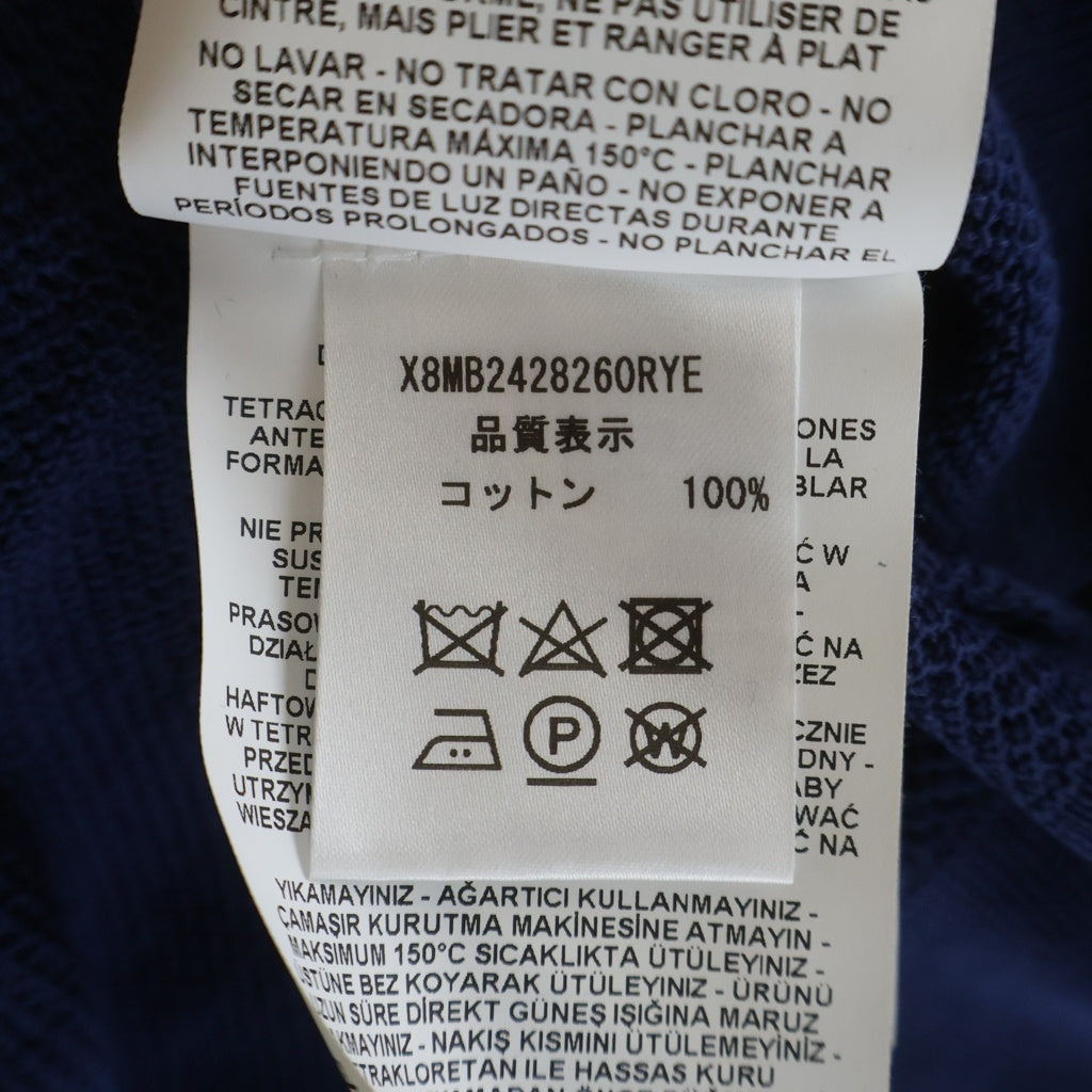 TOD'S(トッズ) コットン 鹿の子 ロゴエンブロイダリー 半袖ポロシャツ ブルー X8MB2428260RYE