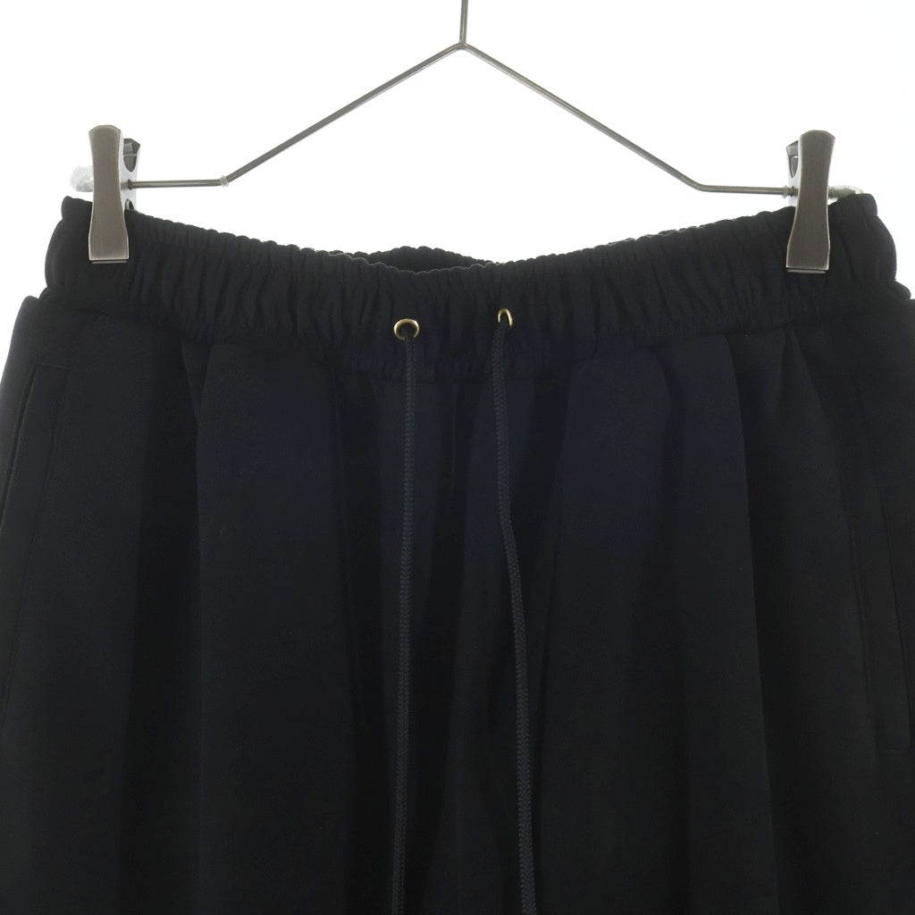 5351 POUR LES HOMMES(5351プールオム) ベロア ドローストリング ジョガーパンツ ブラック