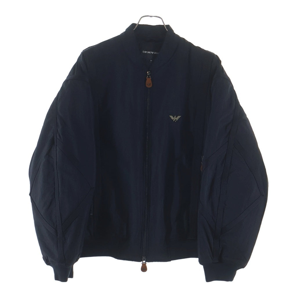EMPORIO ARMANI(エンポリオアルマーニ) Nylon bomber jacket ナイロン ジップアップ ボンバージャケット ネイビー EM005322 AF13779