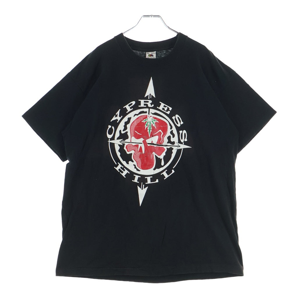 VINTAGE(ヴィンテージ) 90S VINTAGE CYPRESS HILL SHIT TEE ヴィンテージ サイプレスヒル 両面プリントTシャツ 半袖クルーネックカットソー ブラック