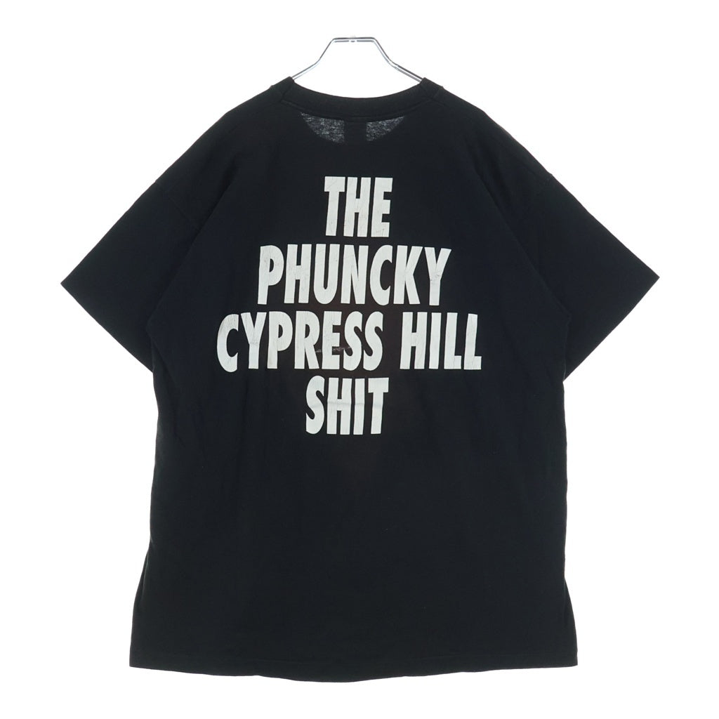 VINTAGE(ヴィンテージ) 90S VINTAGE CYPRESS HILL SHIT TEE ヴィンテージ サイプレスヒル 両面プリントTシャツ 半袖クルーネックカットソー ブラック