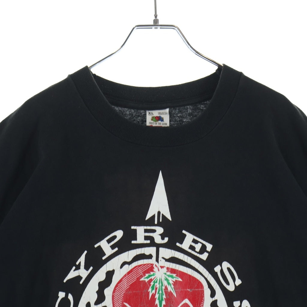 VINTAGE(ヴィンテージ) 90S VINTAGE CYPRESS HILL SHIT TEE ヴィンテージ サイプレスヒル 両面プリントTシャツ 半袖クルーネックカットソー ブラック
