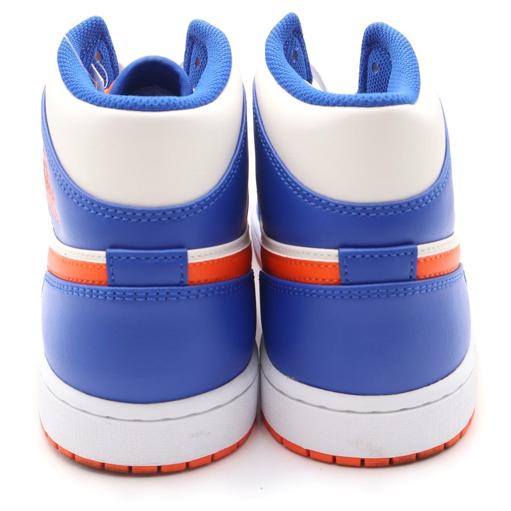 NIKE(ナイキ) AIR JORDAN 1 MID KNICKS エアジョーダン ニックス ミッドカットスニーカー ブルー/ホワイト US10.5/28.5cm FD1029-400