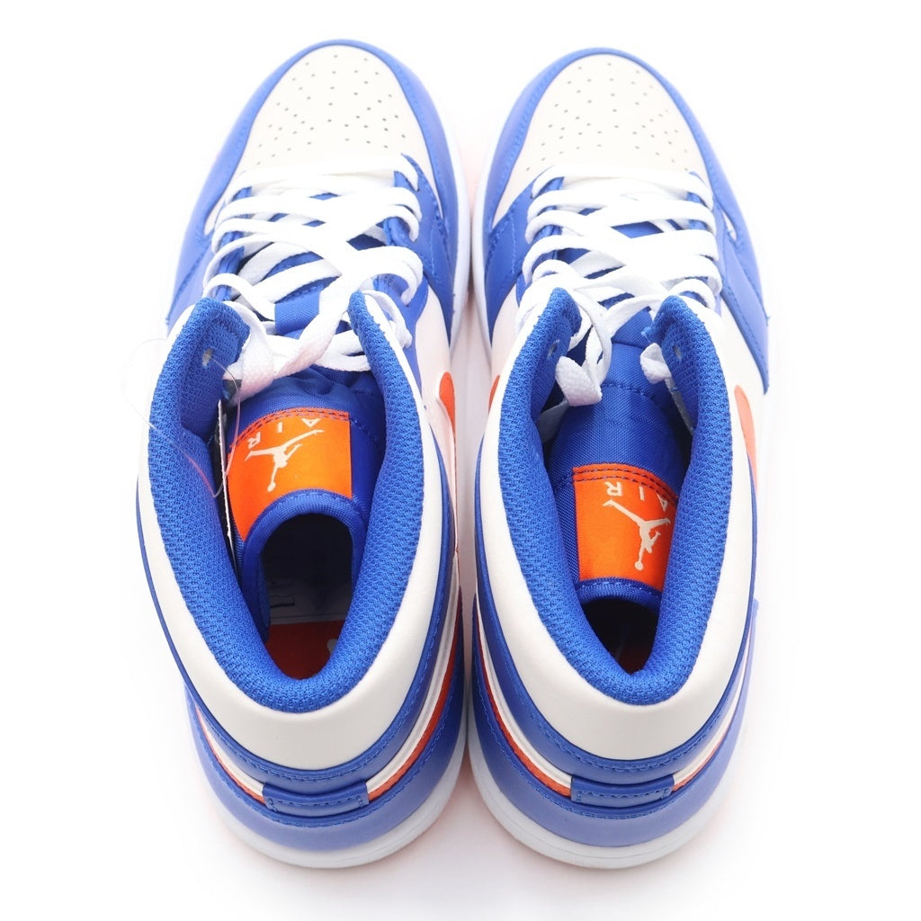 NIKE(ナイキ) AIR JORDAN 1 MID KNICKS エアジョーダン ニックス ミッドカットスニーカー ブルー/ホワイト US10.5/28.5cm FD1029-400