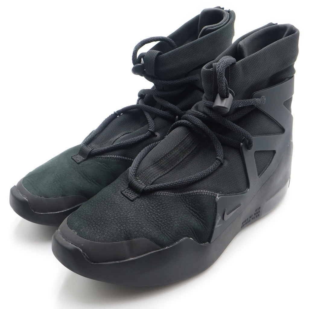 NIKE(ナイキ) ×Fear Of God AIR 1 TRIPLE BLACK フィアーオブゴッド エア トリプルブラック ハイカットスニーカー ブラック US10/28cm AR4237-005