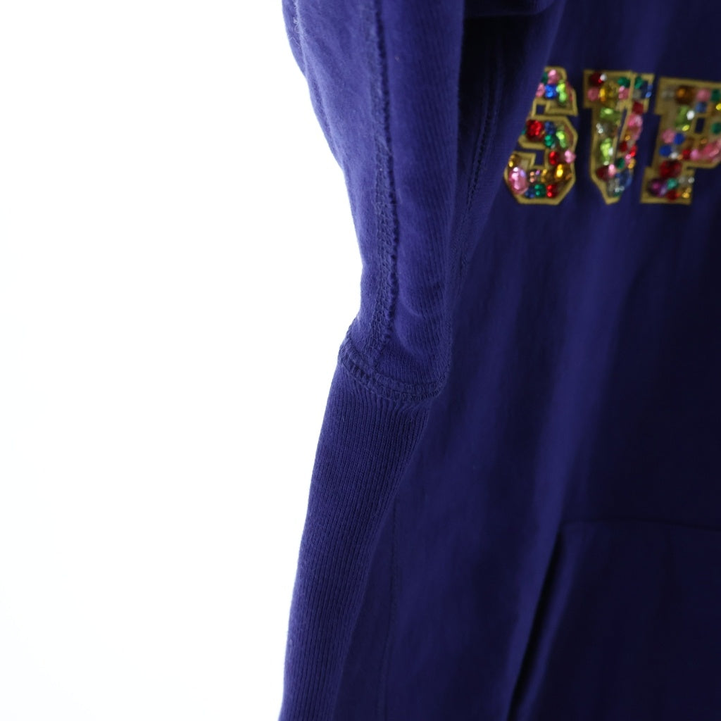 SUPREME(シュプリーム) 20AW Jewels Hooded Sweatshirt ジュエル装飾ロゴ プルオーバースウェットパーカー フーディー パープル