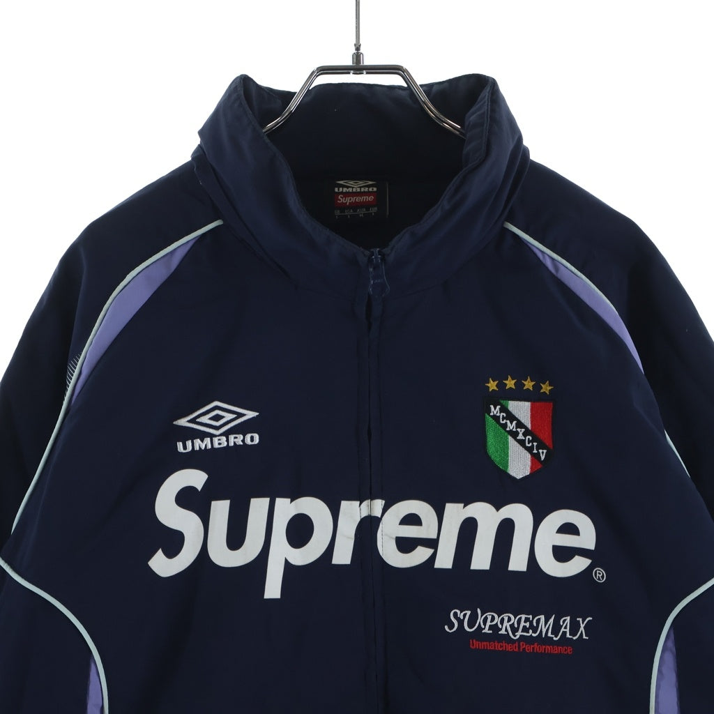SUPREME(シュプリーム) 22SS ×Umbro Track Jacket アンブロ ロゴエンブロイダリー ナイロン トラックジャケット ネイビー