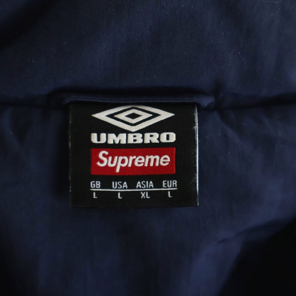 SUPREME(シュプリーム) 22SS ×Umbro Track Jacket アンブロ ロゴエンブロイダリー ナイロン トラックジャケット ネイビー