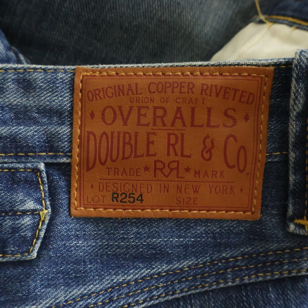 RRL(ダブルアールエル) STRAIGHT FIT BRAYTON DISTRESSED JEANS ストレートフィット ブレイトン ダメージリペア加工 ボタンフライ デニムパンツ インディゴ 782973759001