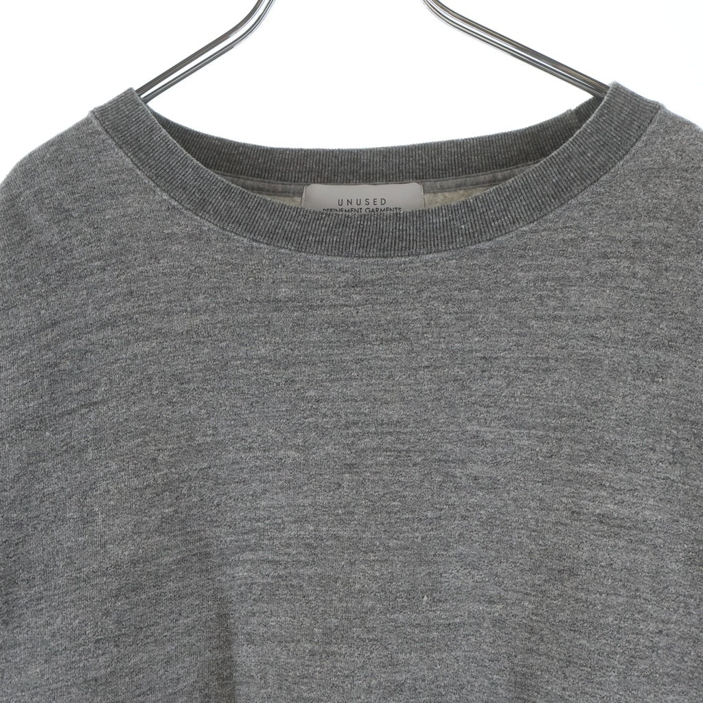 UNUSED(アンユーズド) 22AW CREWNECK SWEATSHIRT 長袖クルーネックスウェットトレーナー グレー US2288