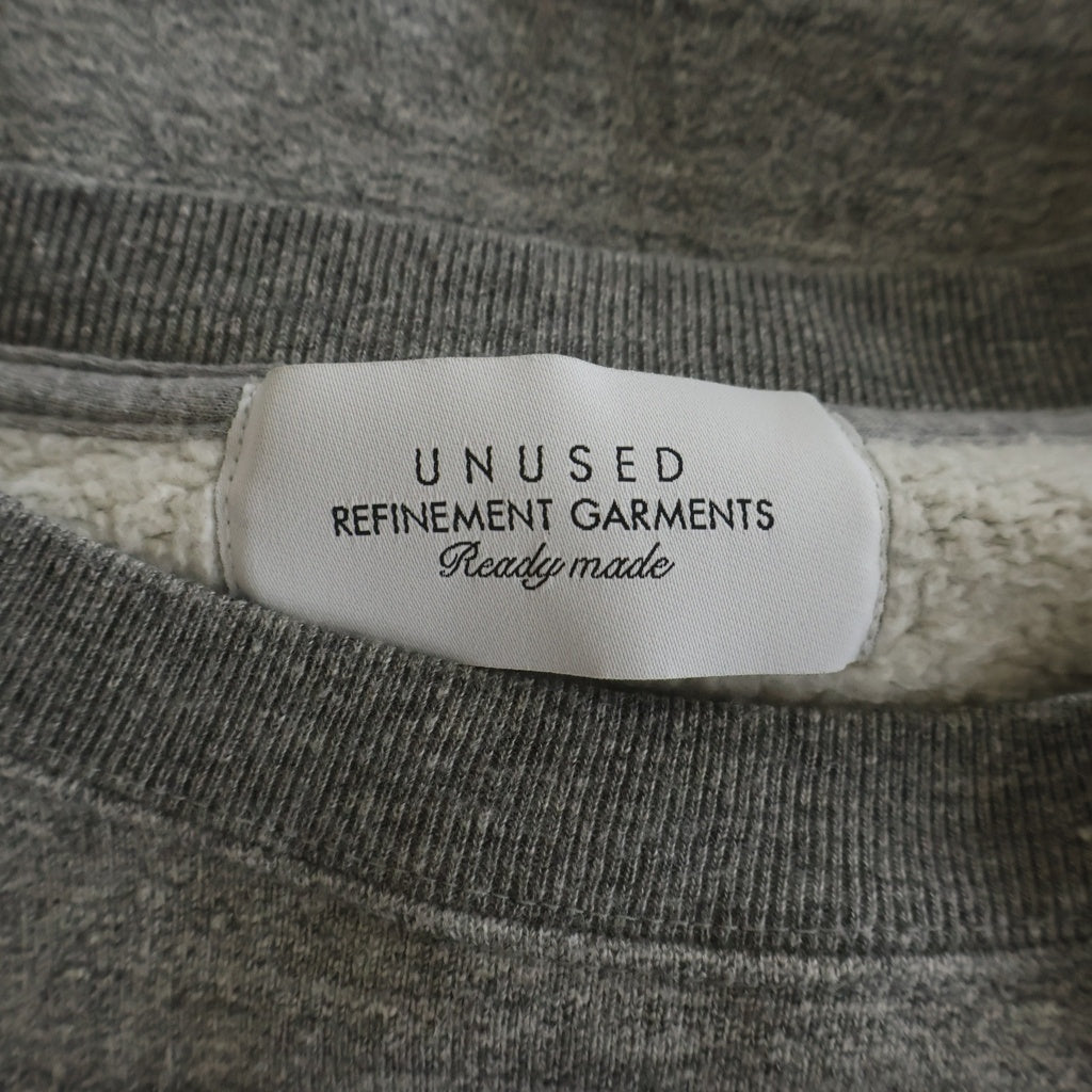 UNUSED(アンユーズド) 22AW CREWNECK SWEATSHIRT 長袖クルーネックスウェットトレーナー グレー US2288