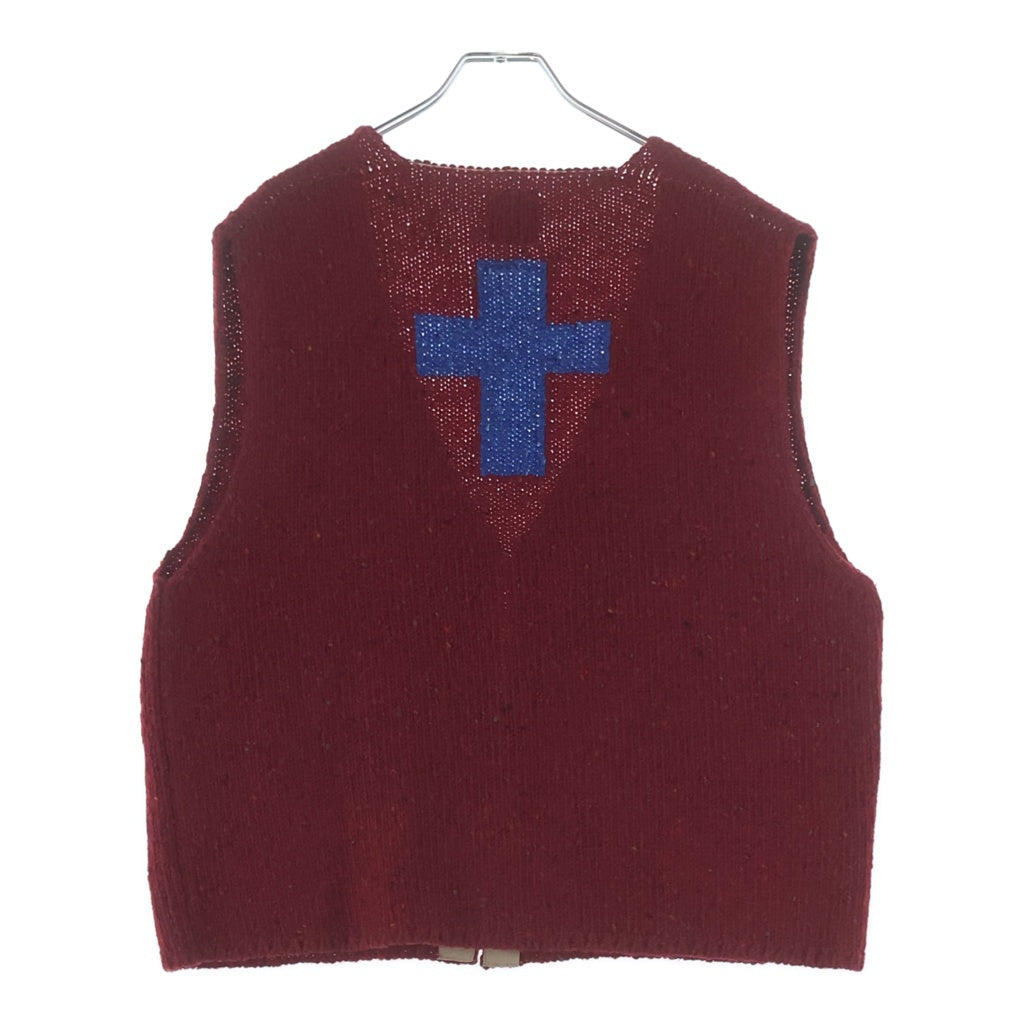 SUNSEA(サンシー) 24AW 30th CHIMAYONEYAMA VEST チマヨネヤマ ウールベスト レッド SUNSEA3052