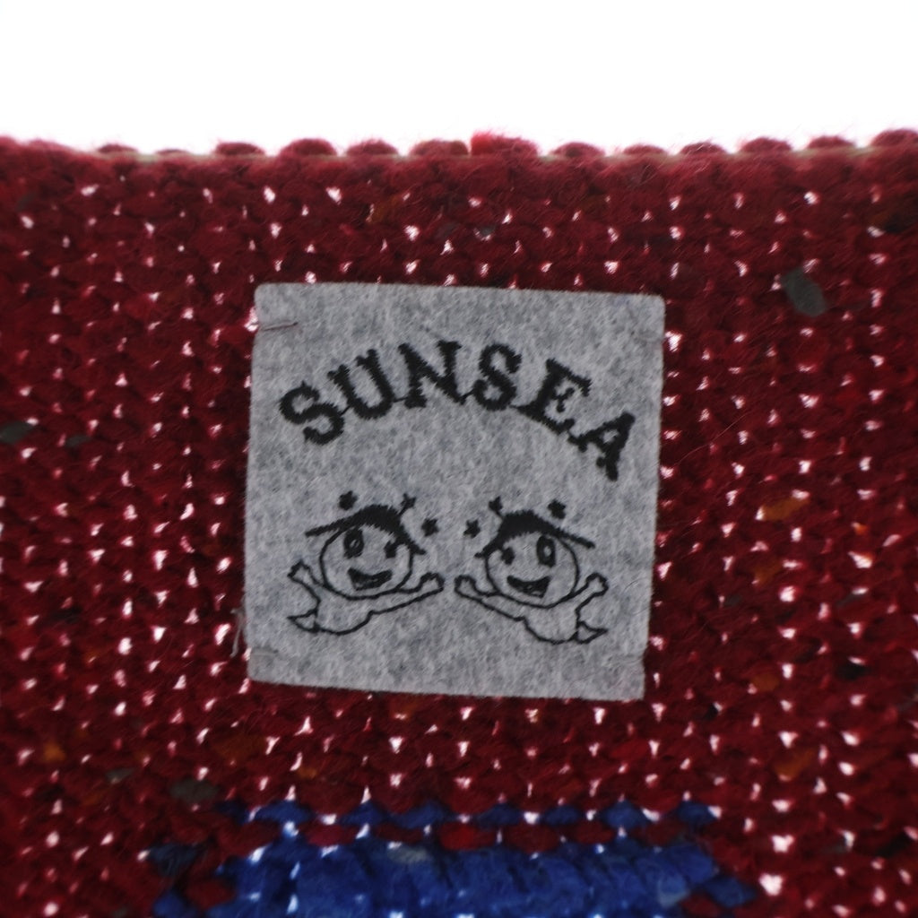 SUNSEA(サンシー) 24AW 30th CHIMAYONEYAMA VEST チマヨネヤマ ウールベスト レッド SUNSEA3052