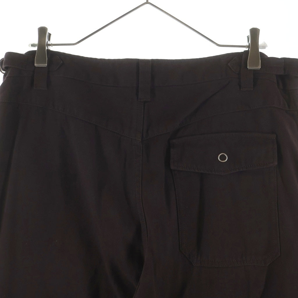 UNDERCOVER(アンダーカバー) 23SS アジャスター付 コットンテーパードパンツ ブラウン UC1C4504
