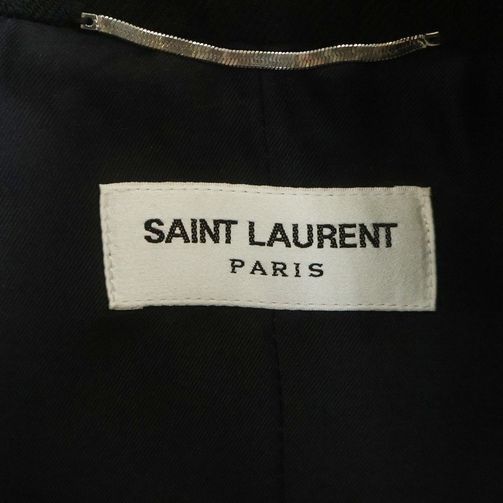 SAINT LAURENT PARIS(サンローランパリ) オーバーサイズド ストライプ タキシード テーラードジャケット ブラック 787515