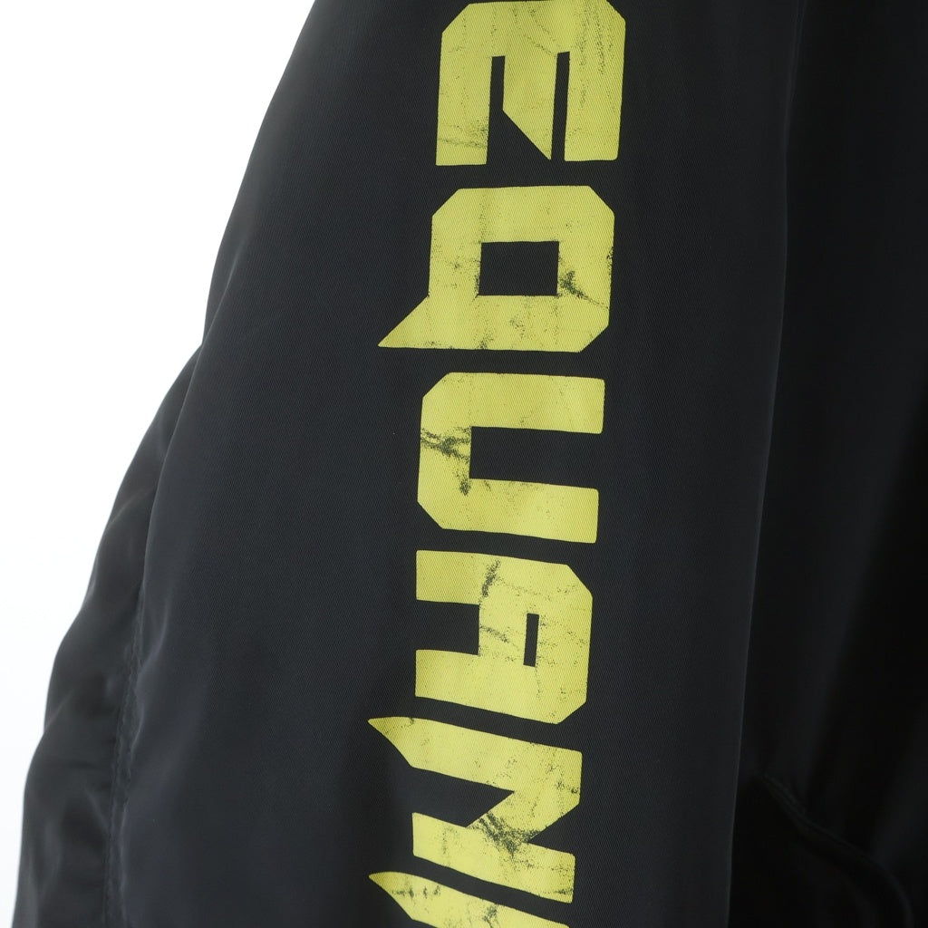 RAF SIMONS(ラフシモンズ) 21AW Equanimity shirting bomber jacket エクアニティ フライト ボンバージャケット ブルゾン ブラック 212-M622