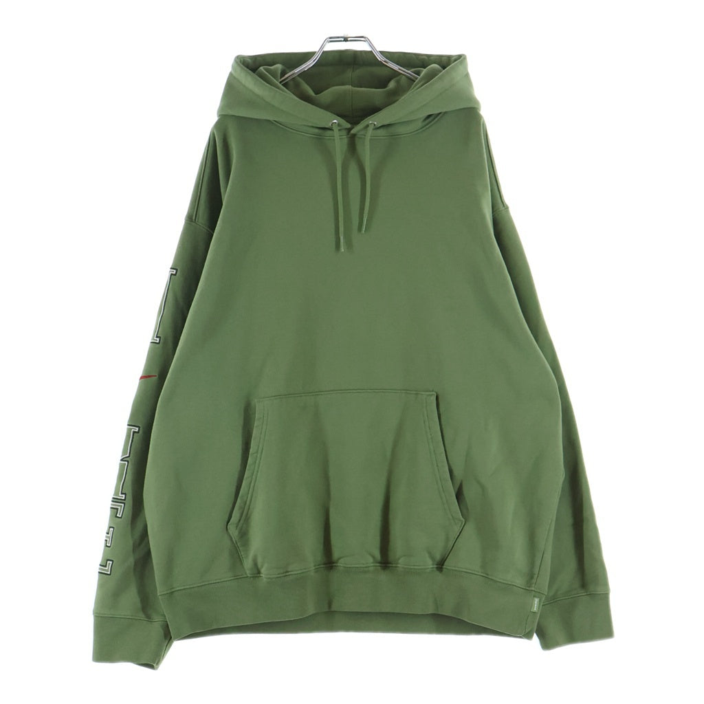 SUPREME(シュプリーム) 24SS ×NIKE Hooded Sweatshirt ナイキ ロゴ刺繍 スウェット プルオーバーパーカー フーディ グリーン FQ0759-339