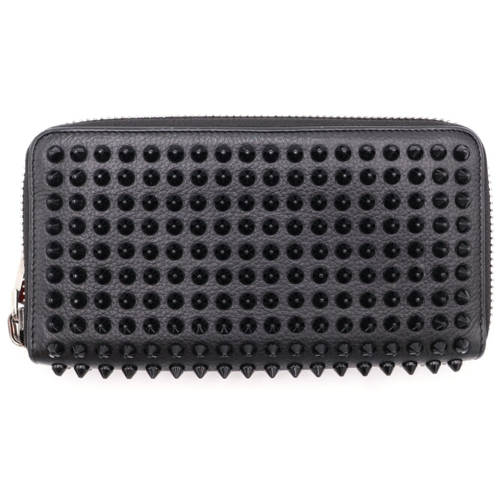 CHRISTIAN LOUBOUTIN(クリスチャンルブタン) PANETTONE WALLET パネトーネ スパイクスタッズ ロングウォレット 長財布 ブラック