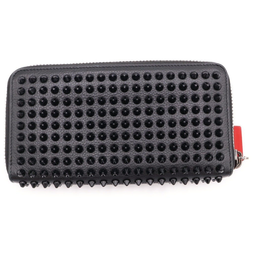 CHRISTIAN LOUBOUTIN(クリスチャンルブタン) PANETTONE WALLET パネトーネ スパイクスタッズ ロングウォレット 長財布 ブラック