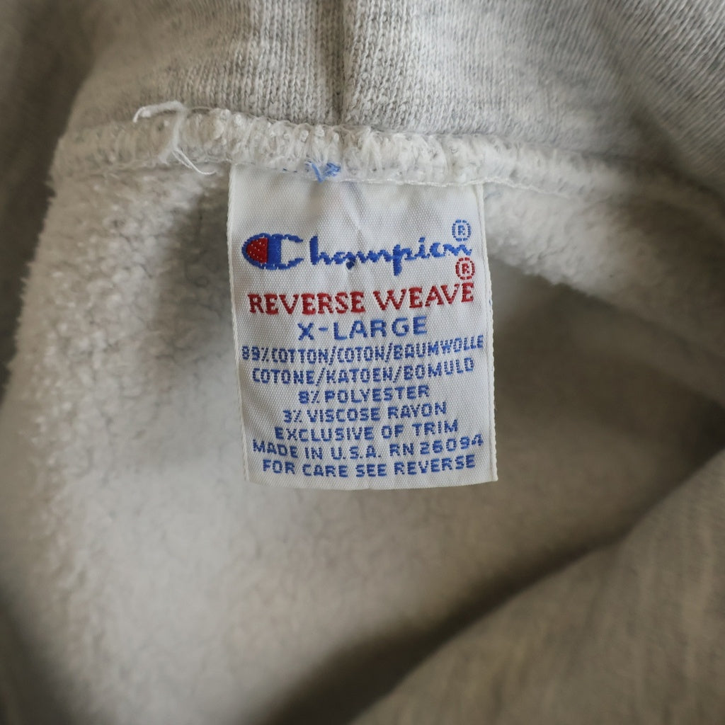 CHAMPION(チャンピオン) 90S REVERSEWEAVE USAFA HOODIE リバースウィーブ ミリタリー 米空軍士官学校 刺繍タグ USA製 バックリフレクター 両面染み込みプリント スウェットパーカー