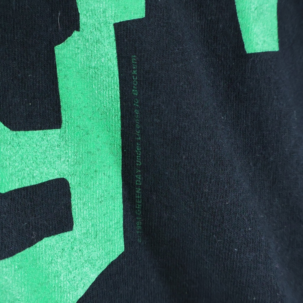VINTAGE(ヴィンテージ) 90S VINTAGE GREEN DAY PULLING TEETH L/S TEE グリーンデイ プリングティース ユーロタグ 両面プリントTシャツ 長袖クルーネックカットソー ブラック