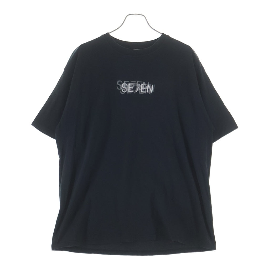 VINTAGE(ヴィンテージ) 00S SEVEN 2002 TEE ANVIL セブン 七つの大罪 両面プリントTシャツ 半袖クルーネックカットソー ブラック
