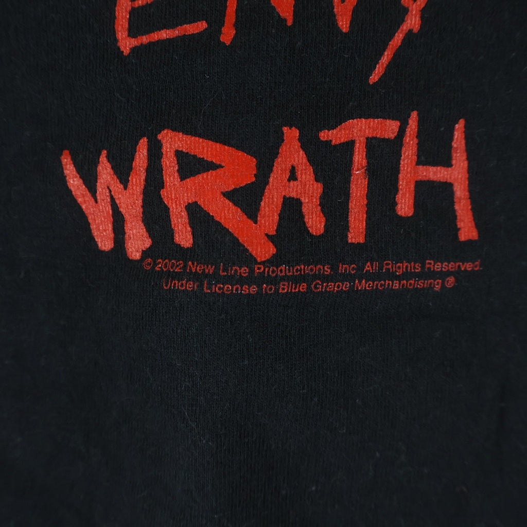 VINTAGE(ヴィンテージ) 00S SEVEN 2002 TEE ANVIL セブン 七つの大罪 両面プリントTシャツ 半袖クルーネックカットソー ブラック