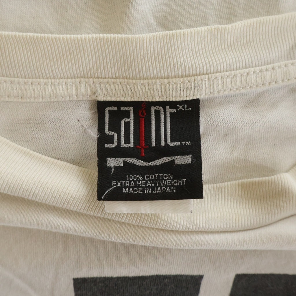 SAINT MICHAEL(セントマイケル) 21AW LS TEE SIN シン 両面プリントTシャツ 長袖クルーネックカットソー ホワイト SM-A21-0000-015