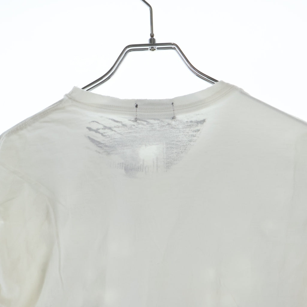 AFFA(エーエフエフエー) 00S BIKER VEST TEE バイカーベスト フロント転写プリントTシャツ 半袖クルーネックカットソー ホワイト