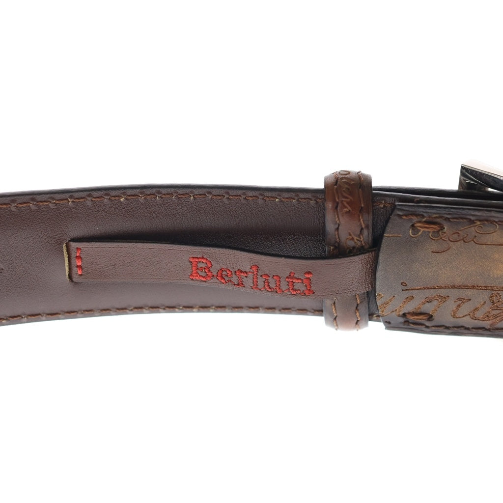 Berluti(ベルルッティ) カリグラフィ スクリットレザー ピンバックル