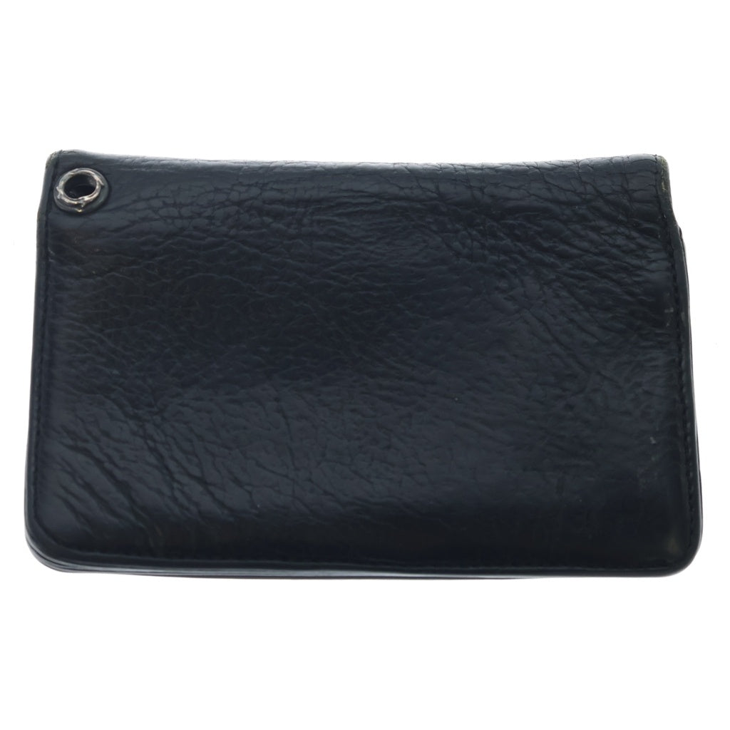 CHROME HEARTS(クロムハーツ) 2ZIP 2ジップ クロスボールボタン レザーウォレット 財布 ブラック